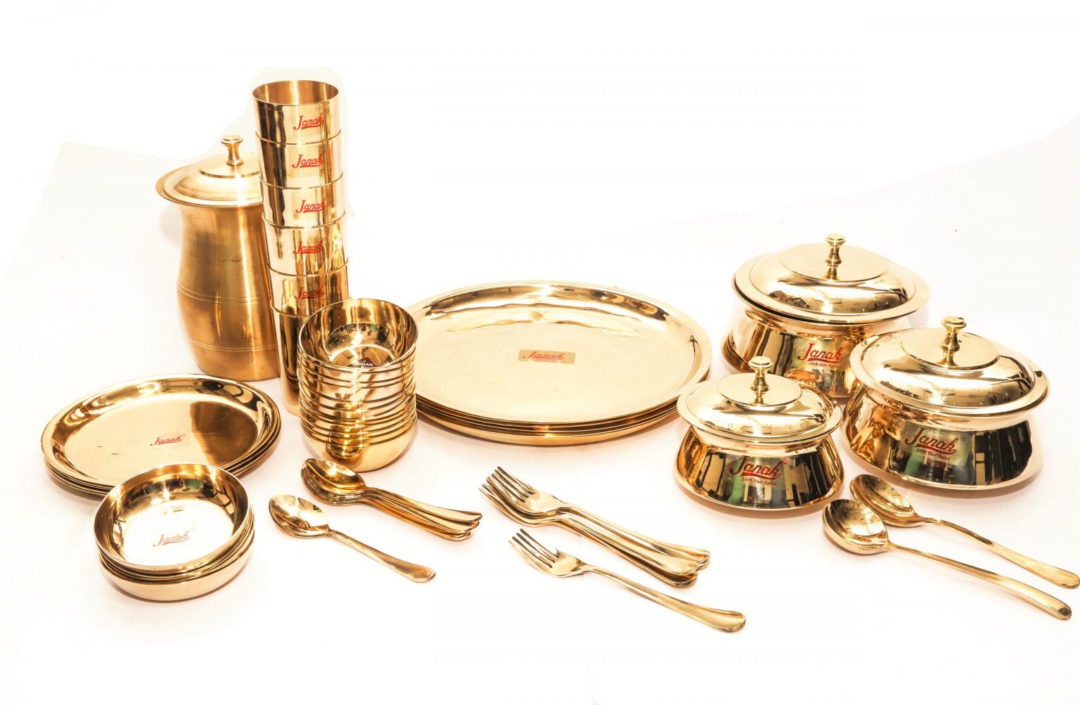Bronze (Kansa) Dinner Sets 54 Pieces JANAK KTP