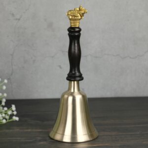 Janak Bronze (Kansa) Nandi Bell with Wooden Handle