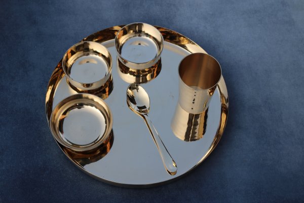 Janak Bronze (Kansa) Dinner Set - Kaveri