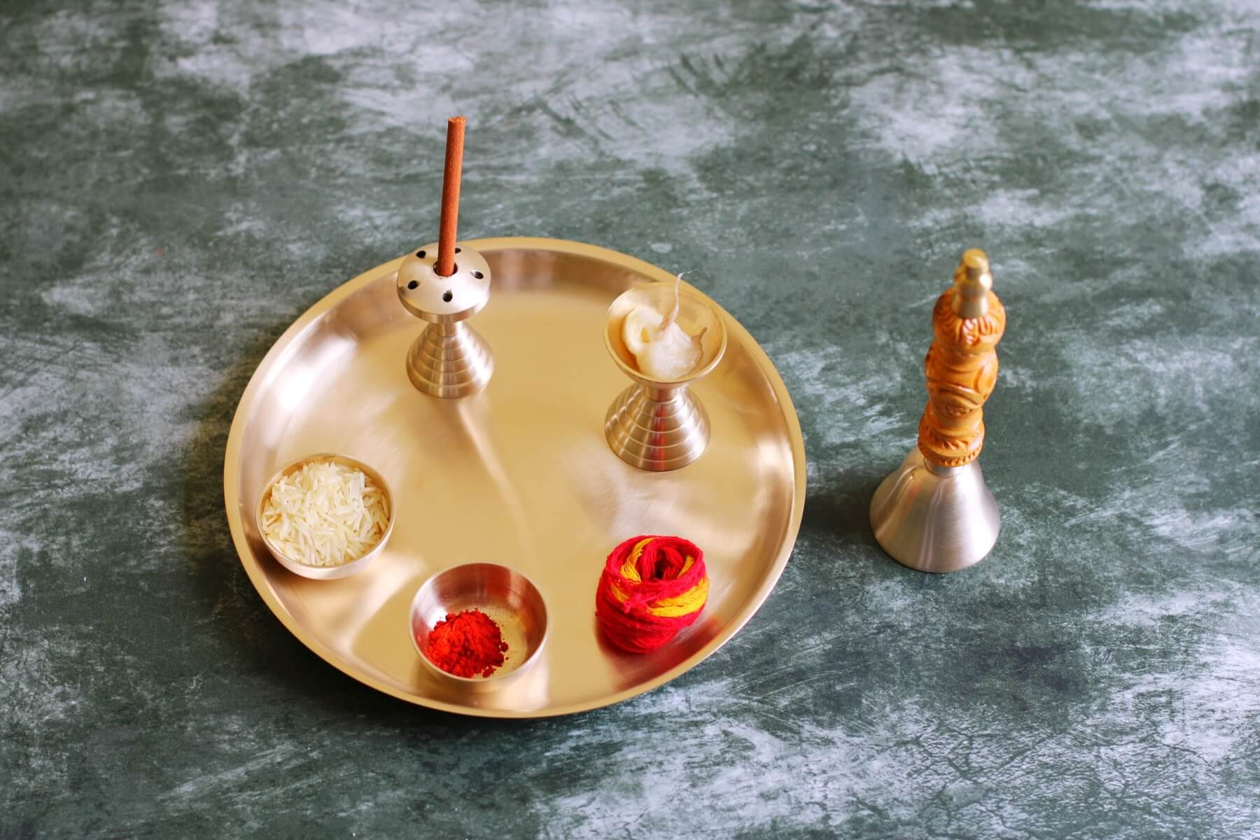 Janak Bronze (Kansa) Pooja Set - Anandi - Image 11