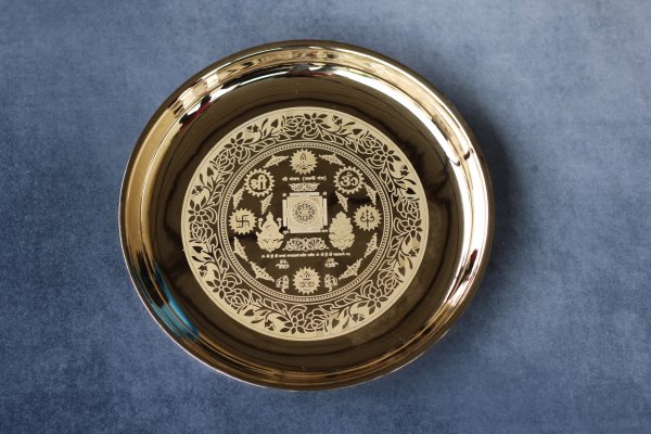 Janak Bronze (Kansa) Pooja Plate - Shreeja - Image 3