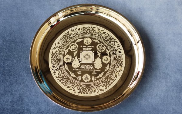 Janak Bronze (Kansa) Pooja Plate - Shreeja - Image 5