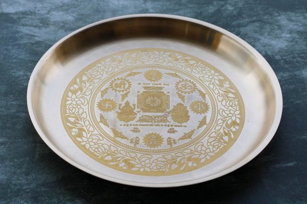 Janak Bronze (Kansa) Pooja Plate - Shreeja
