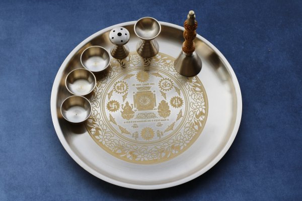 Janak Bronze (Kansa) Pooja Set - Prarthana