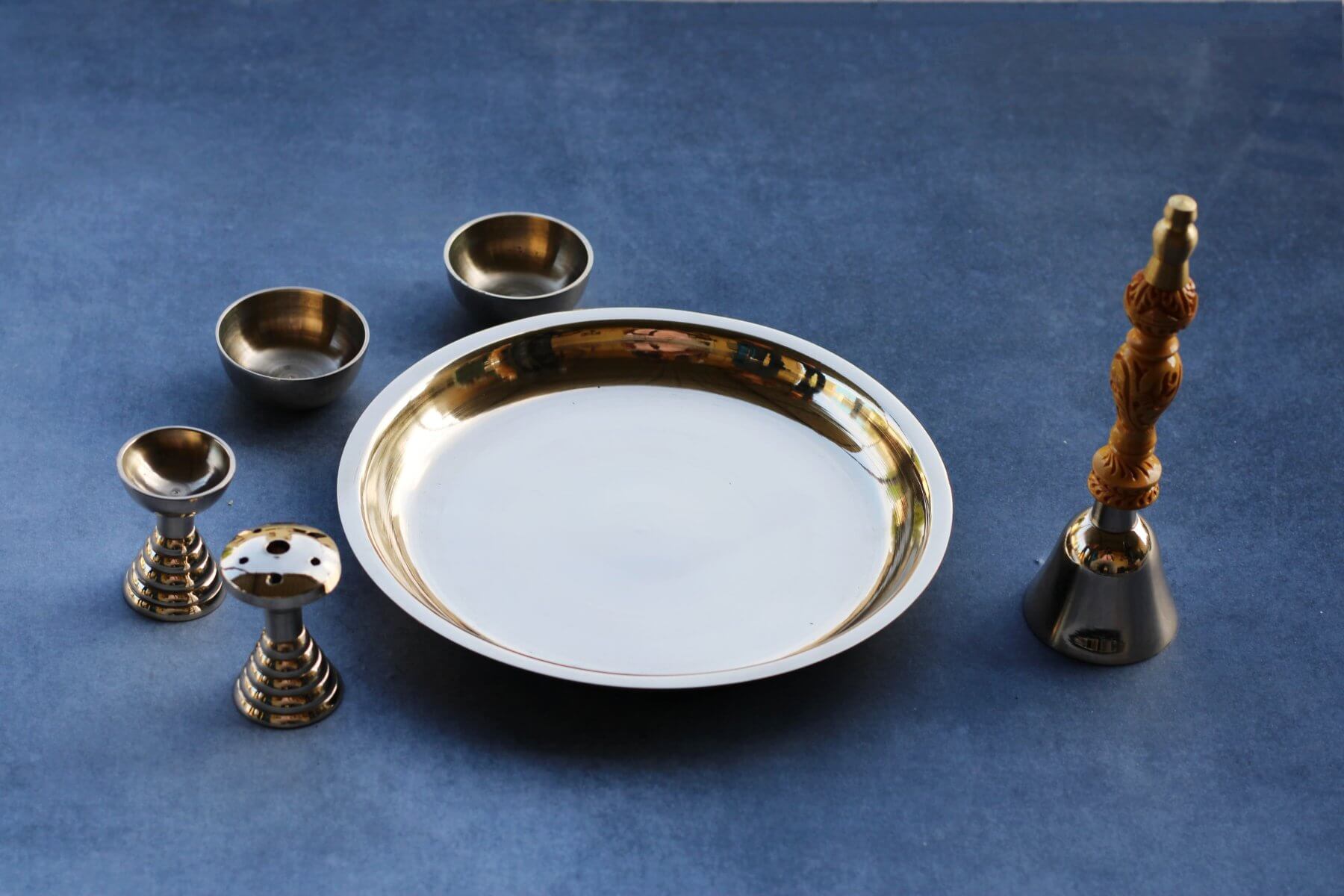 Janak Bronze (Kansa) Pooja Set - Anandi - Image 2