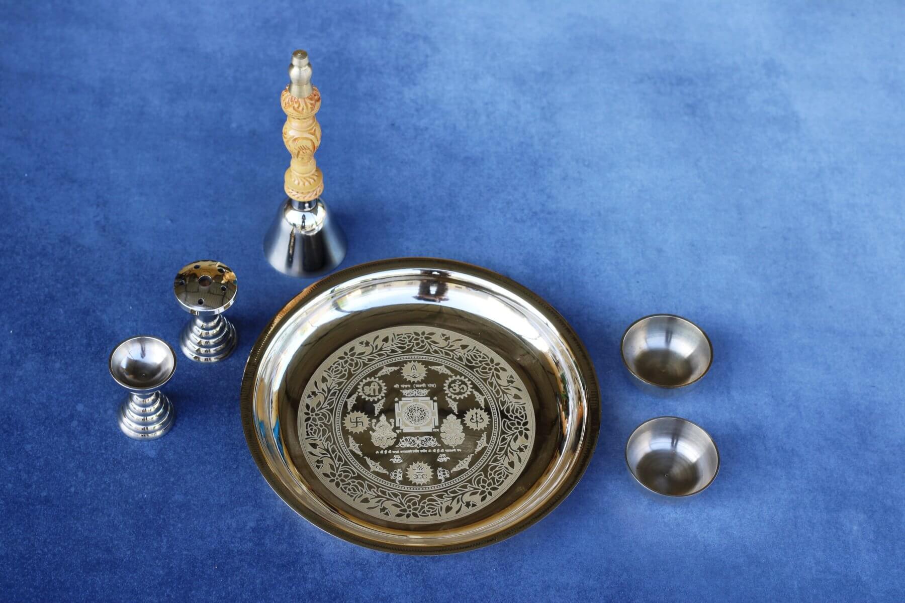 Janak Bronze (Kansa) Pooja Set - Anandi - Image 3