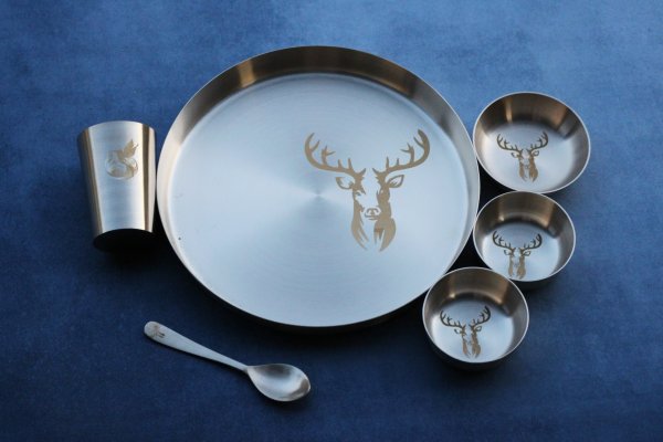 Janak Bronze (Kansa) Dinner Set - Kaveri - Image 4